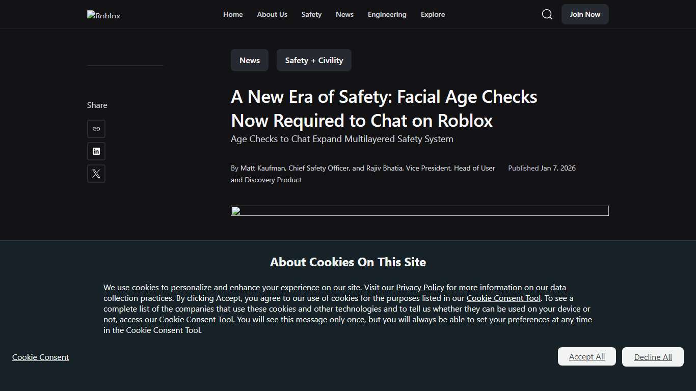 A New Era of Safety: Facial Age Checks Now Required to Chat on Roblox Roblox
