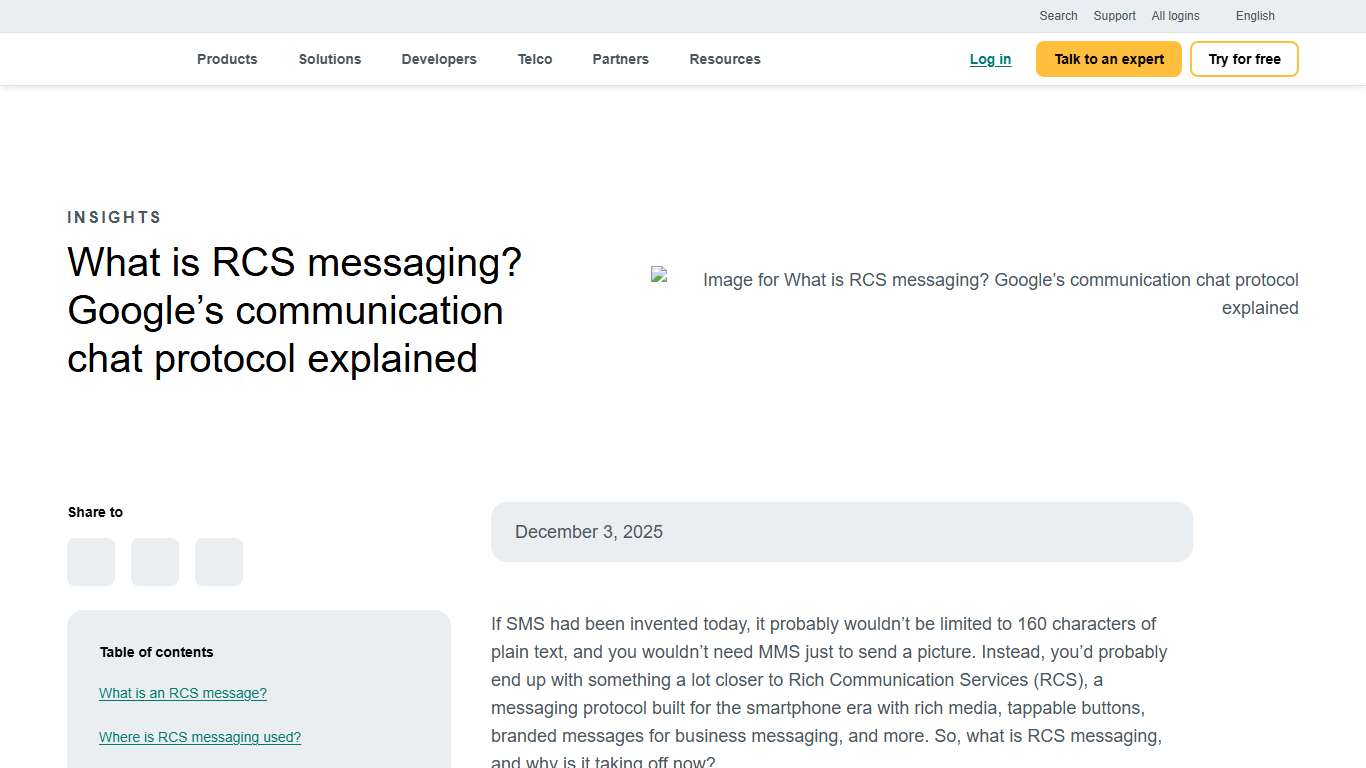 What is RCS Messaging? All You Need to Know in 2026 - Sinch